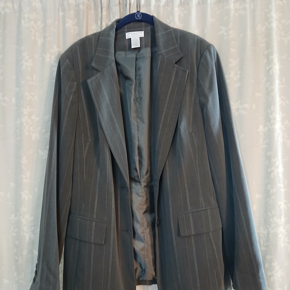 Worthington Charcoal Pinstripe Jacket